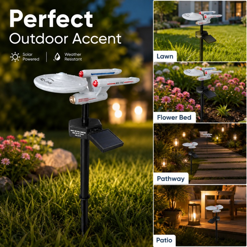 Smart Garden Light Camera - Luz de Jardim Solar Star Trek
