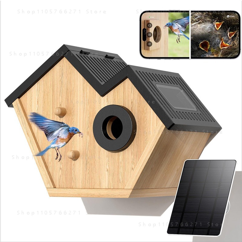 Smart Garden Box - Casa de Pássaros Inteligente com Câmera,