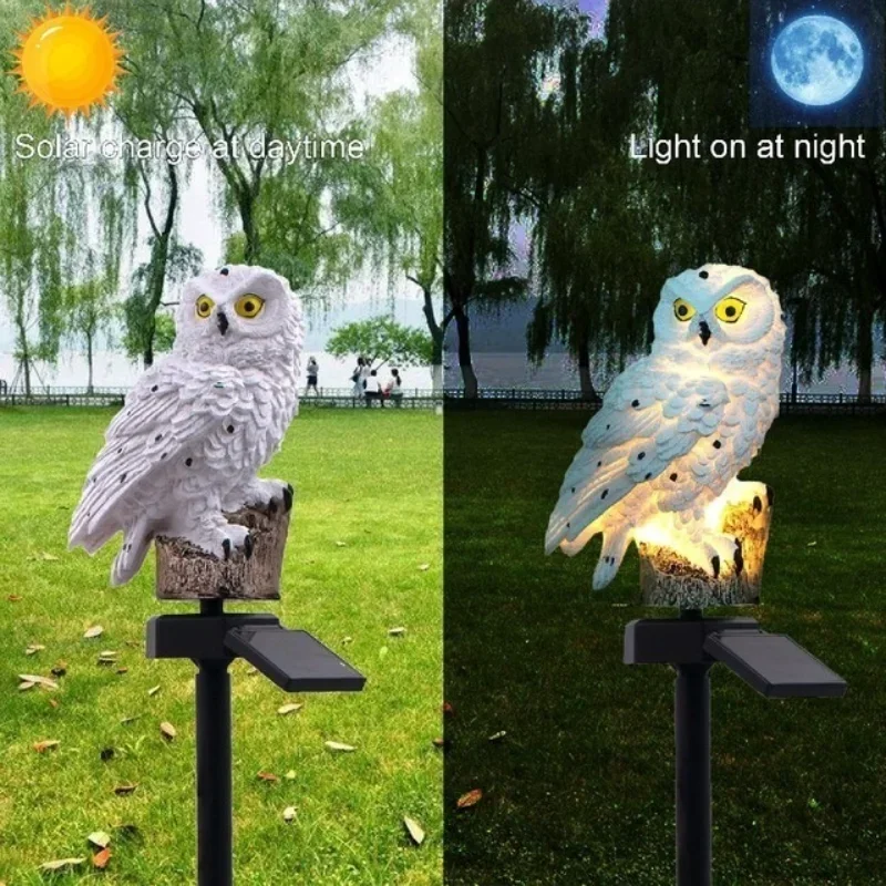 Smart Garden Light Camera - Coruja Solar Powered Lawn Floor Lamp,