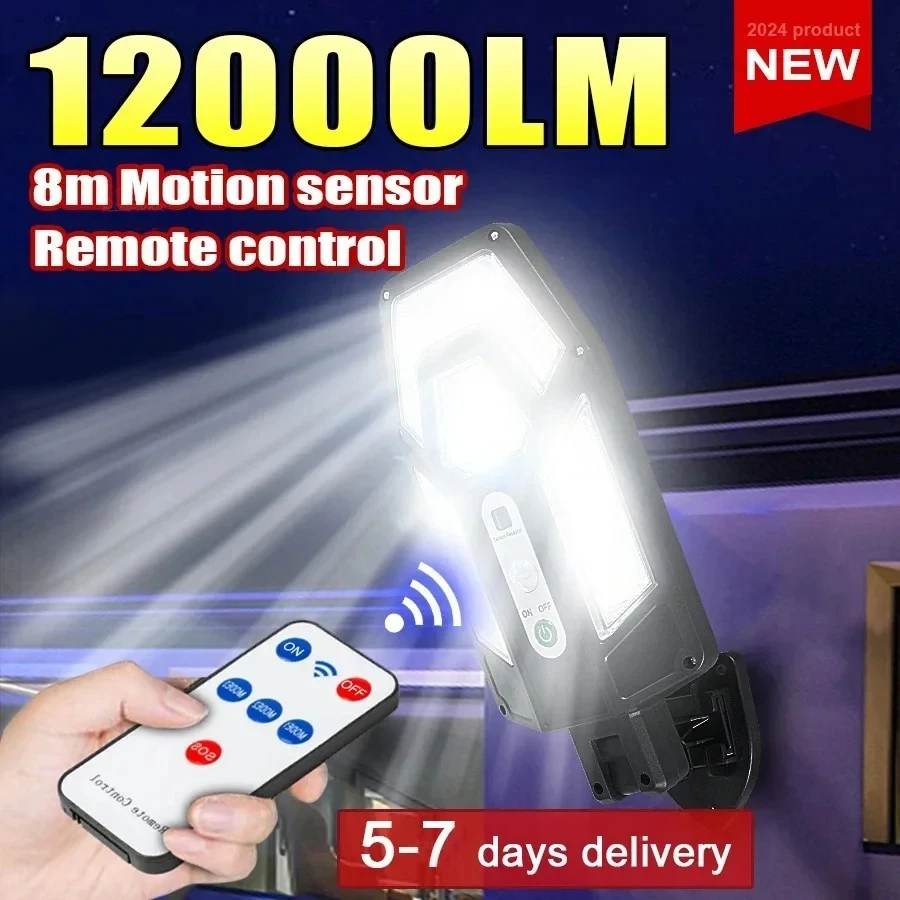 Smart Garden Light Camera - 12000lm poderosa lâmpada de parede solar