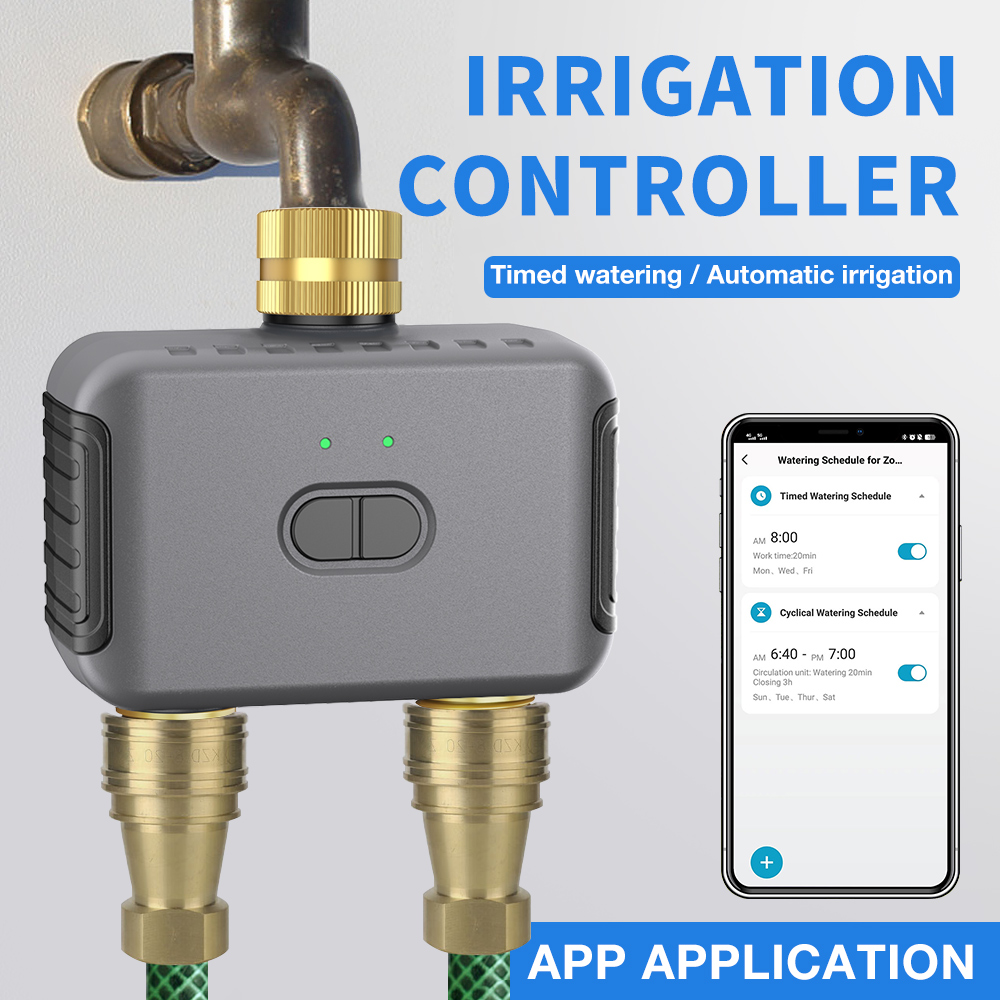 Smart Garden Water Timer - Tuya 2 zona temporizador de rega