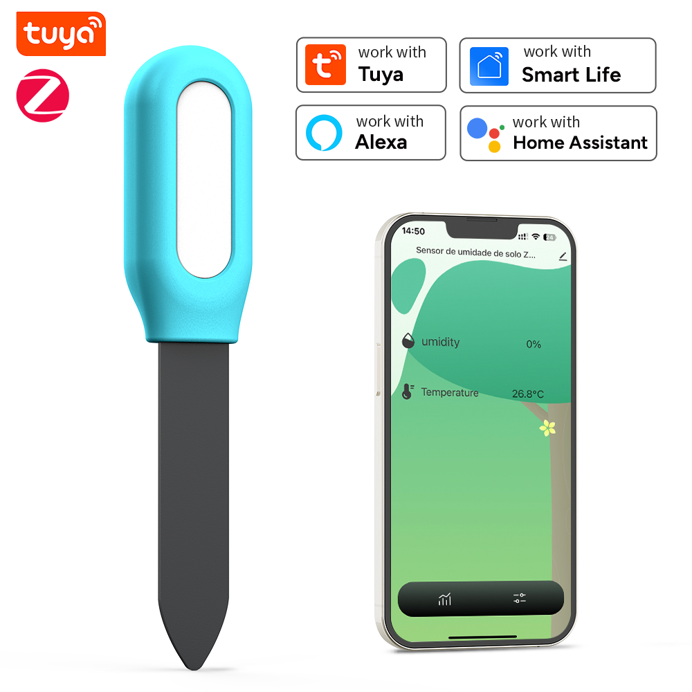 Smart Garden Home Assistant - Tuya zigbee sensor de solo umidade