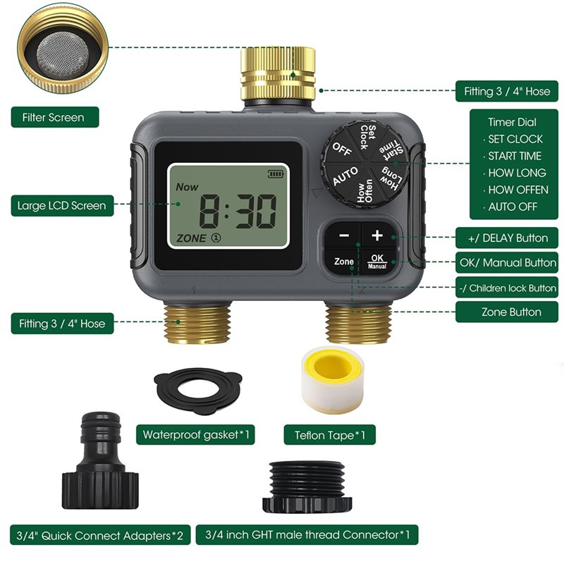 AY14 - Temporizador de Irrigaç - Smart Garden Water Timer avaliação e preço