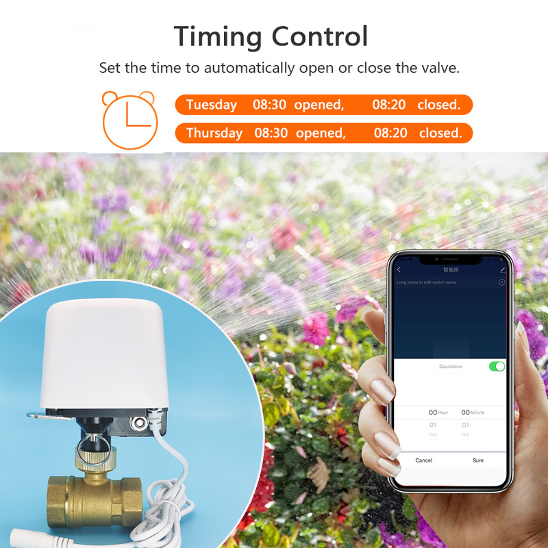 Válvula de Água Tuya Zigbee Wi - Smart Garden Water Timer avaliação e preço