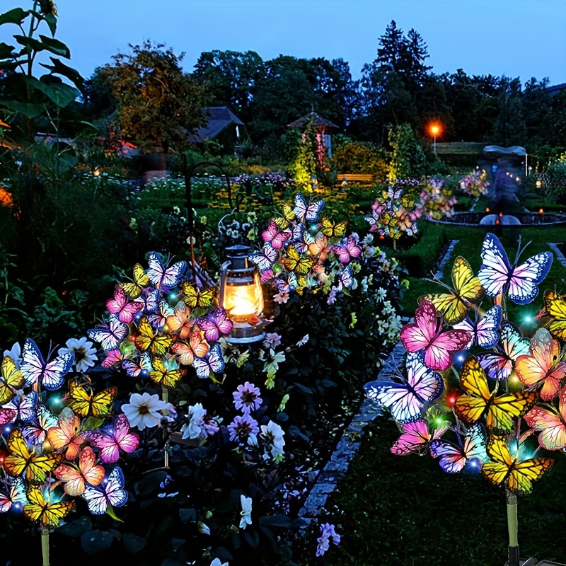 Solar led borboleta luzes do j - Smart Garden Light Camera avaliação e preço