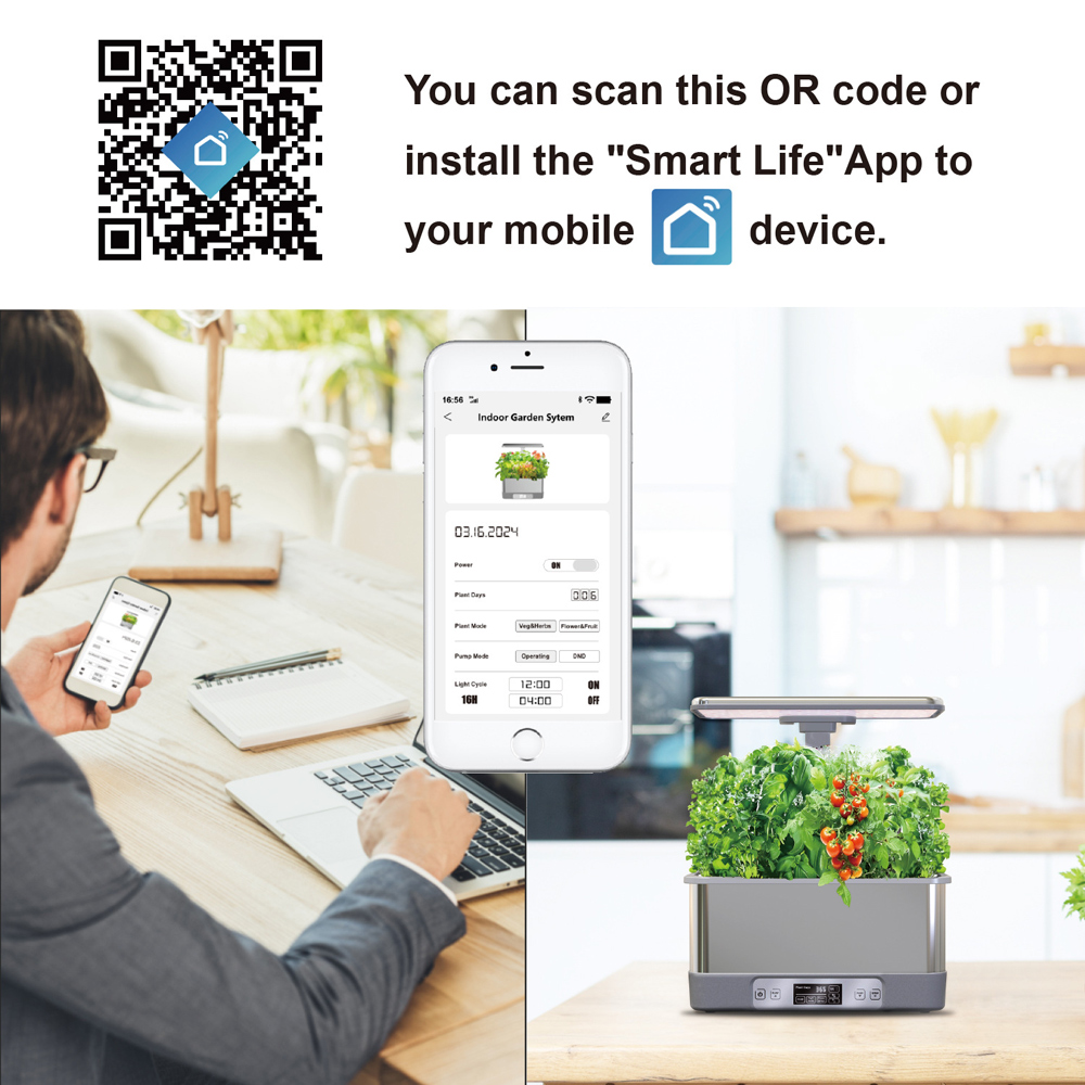 Tuya wifi jardim interno siste - Smart Garden Box avaliação e preço