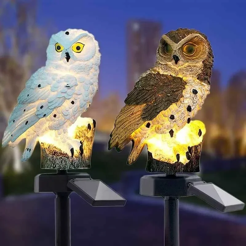 Coruja Solar Powered Lawn Floo - Smart Garden Light Camera avaliação e preço
