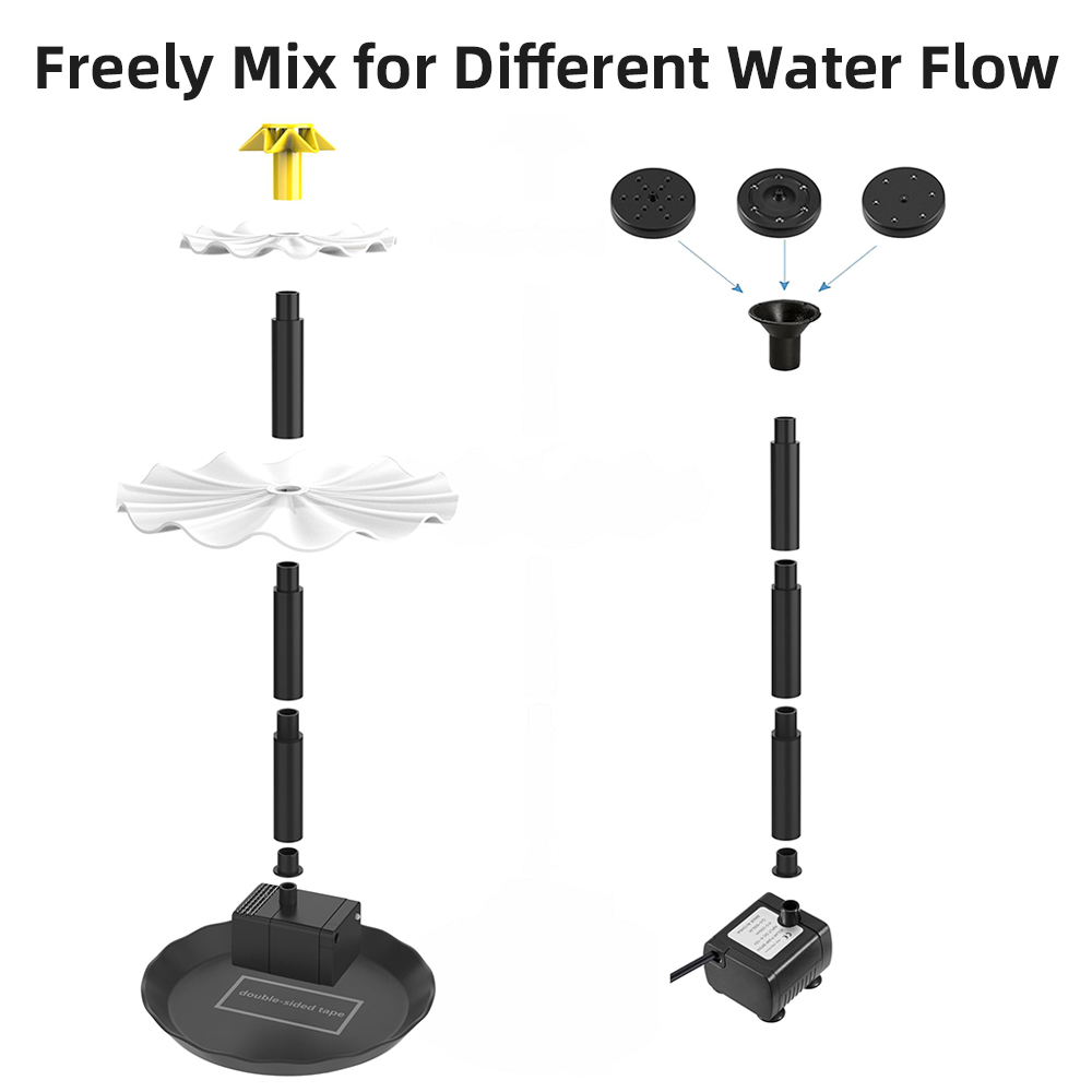 Solar Powered água fonte bomba - Smart Garden Light Camera avaliação e preço