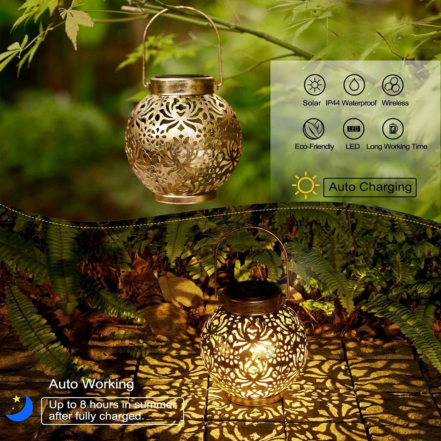 1-6PCS Lanternas Solares Marro - Smart Garden Light Camera avaliação e preço
