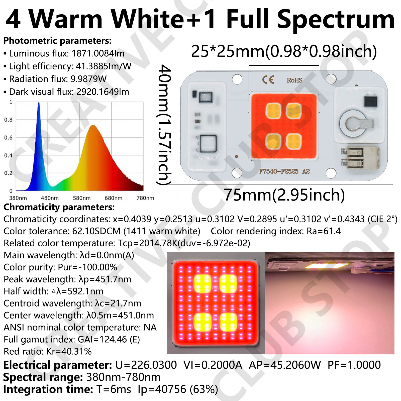 50w led cob chip de soldagem l - Plant Grow Light Full Spectrum avaliação e preço