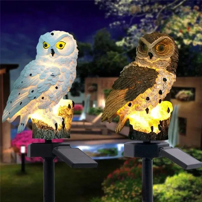 Estátua de Coruja Solar com Lu - Smart Garden Light Camera avaliação e preço