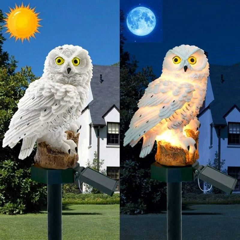 Estátua de Coruja Solar com Lu - Smart Garden Light Camera avaliação e preço