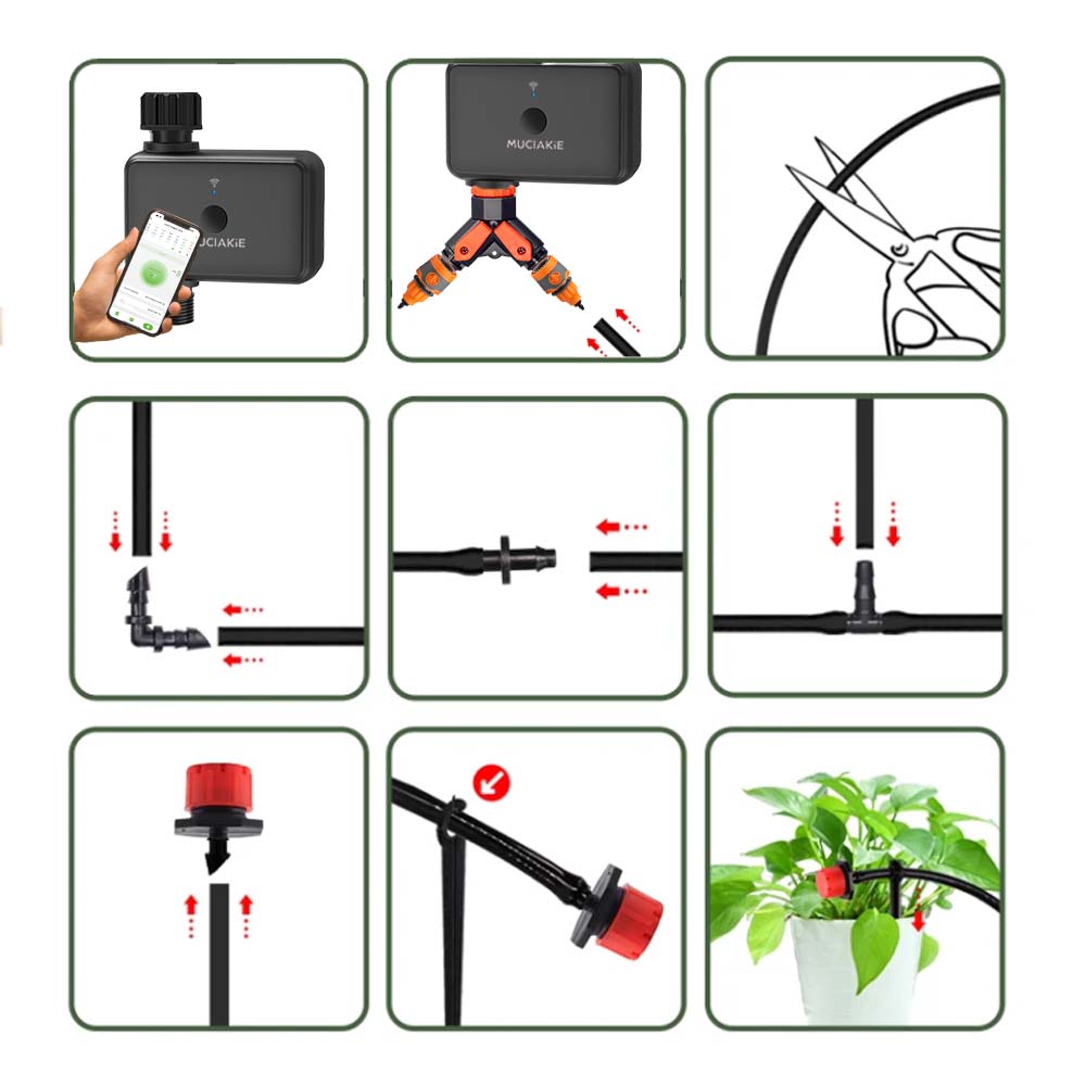 30-10m jardim dupla-band wifi  - Smart Garden Water Timer avaliação e preço