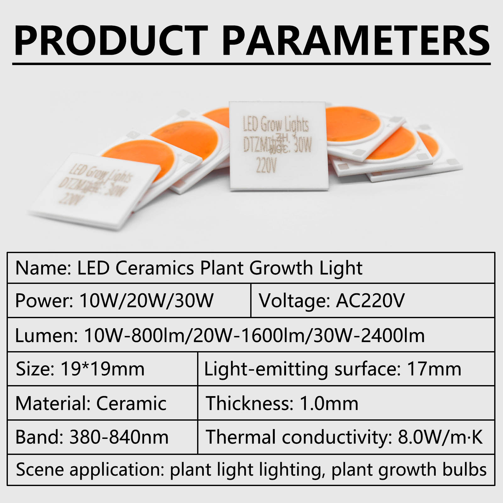 5 peças base de cerâmica led c - Plant Grow Light Full Spectrum avaliação e preço