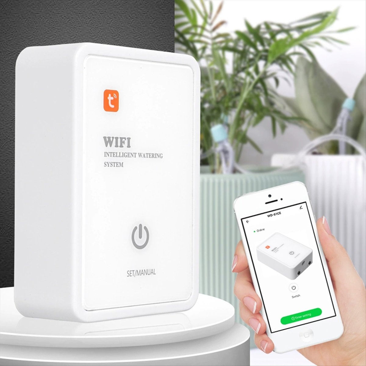 Tuya wifi sistema de rega inte - Smart Garden Box avaliação e preço