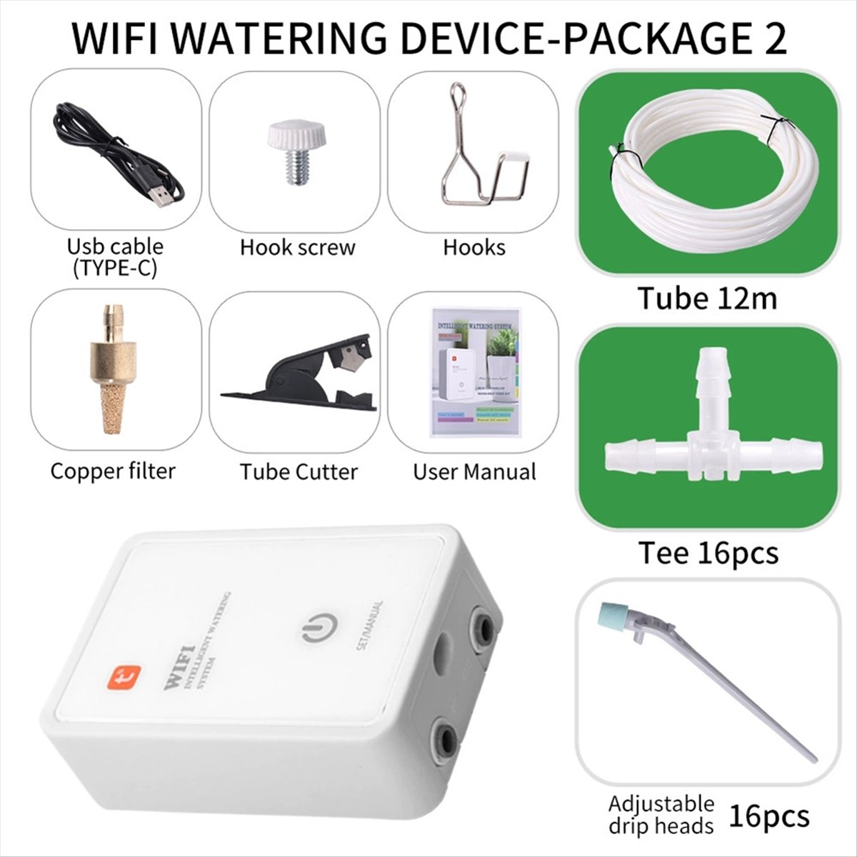 Tuya wifi sistema de rega inte - Smart Garden Box avaliação e preço