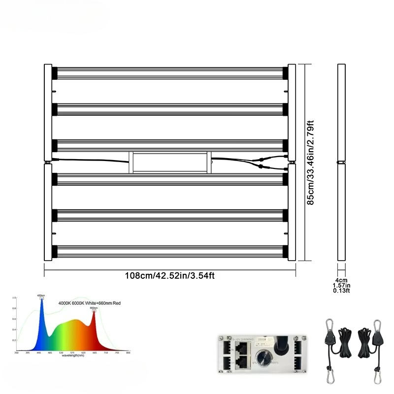 Luz LED Comercial de Alta Potê - Plant Grow Light Full Spectrum avaliação e preço