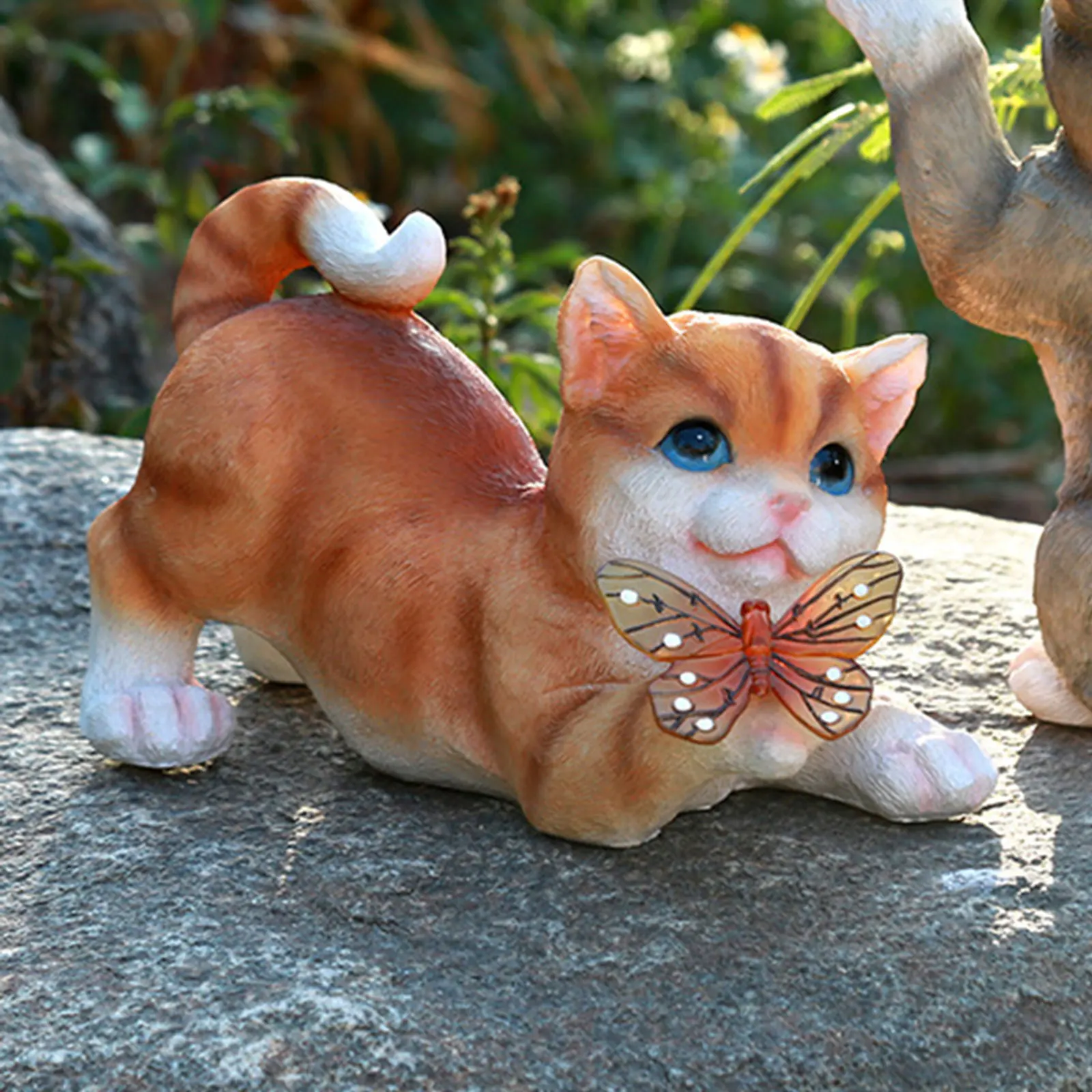 Escultura de gato ao ar livre  - Smart Garden Light Camera avaliação e preço